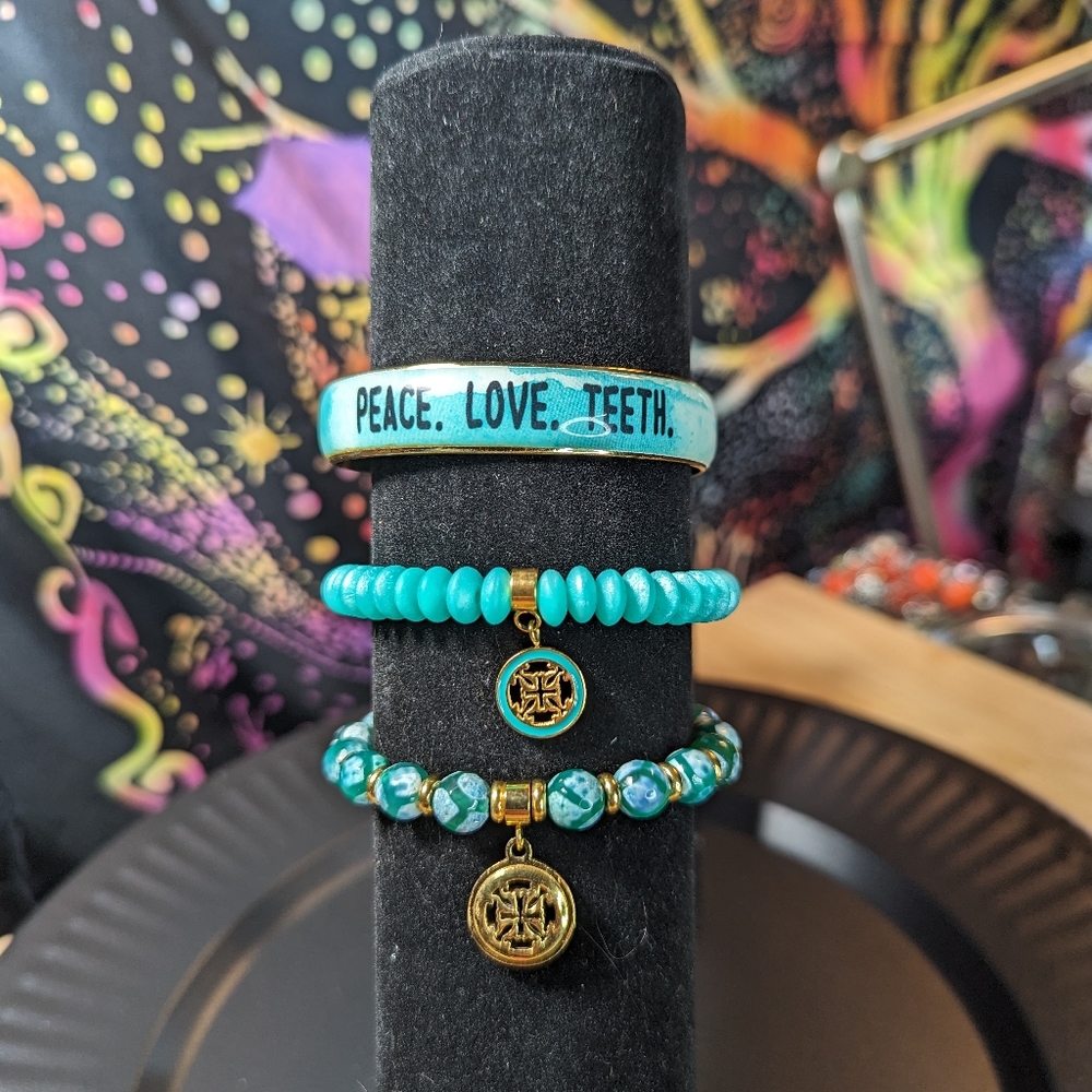 Rustic Cuff bracelet trio RC14